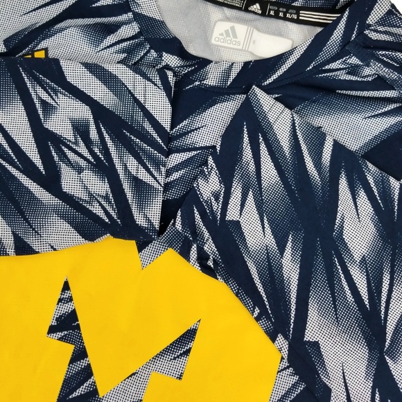 Adidas Climalite Michigan Wolverines Shirt Size L - Picture 5 of 8
